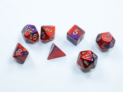 Chessex Gemini Mini-hedral Purple-Red/gold 7-Die Set | Mega City Incorporated