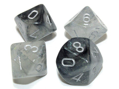 Chessex Borealis Light Smoke/silver Luminary Set of Ten d10s | Mega City Incorporated