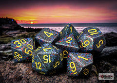 Chessex Speckled Twilight Polyhedral 7-Dice Set | Mega City Incorporated