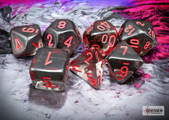 Chessex Translucent Smoke/red Polyhedral 7-Dice Set | Mega City Incorporated