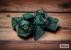 Chessex Scarab Jade/gold Polyhedral 7-Dice Set | Mega City Incorporated