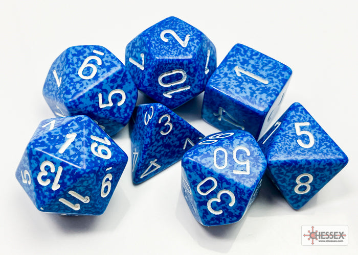 Chessex Speckled Water Polyhedral 7-Dice Set | Mega City Incorporated