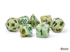 Chessex Marble Mega-hedral Green/dark green 7-Die Set | Mega City Incorporated