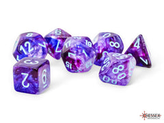 Chessex Nebula Mega-hedral Nocturnal/turquoise Luminary 7-Die Set | Mega City Incorporated