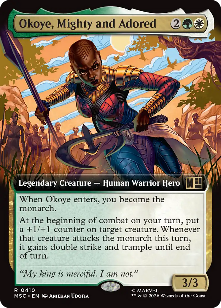 Okoye, Mighty and Adored (Extended Art) [Marvel Super Heroes Commander] | Mega City Incorporated