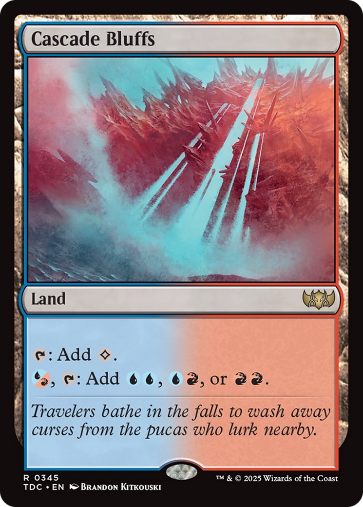 Cascade Bluffs [Tarkir: Dragonstorm Commander] | Mega City Incorporated