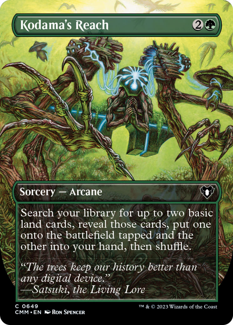 Kodama's Reach (Borderless Alternate Art) [Commander Masters] | Mega City Incorporated