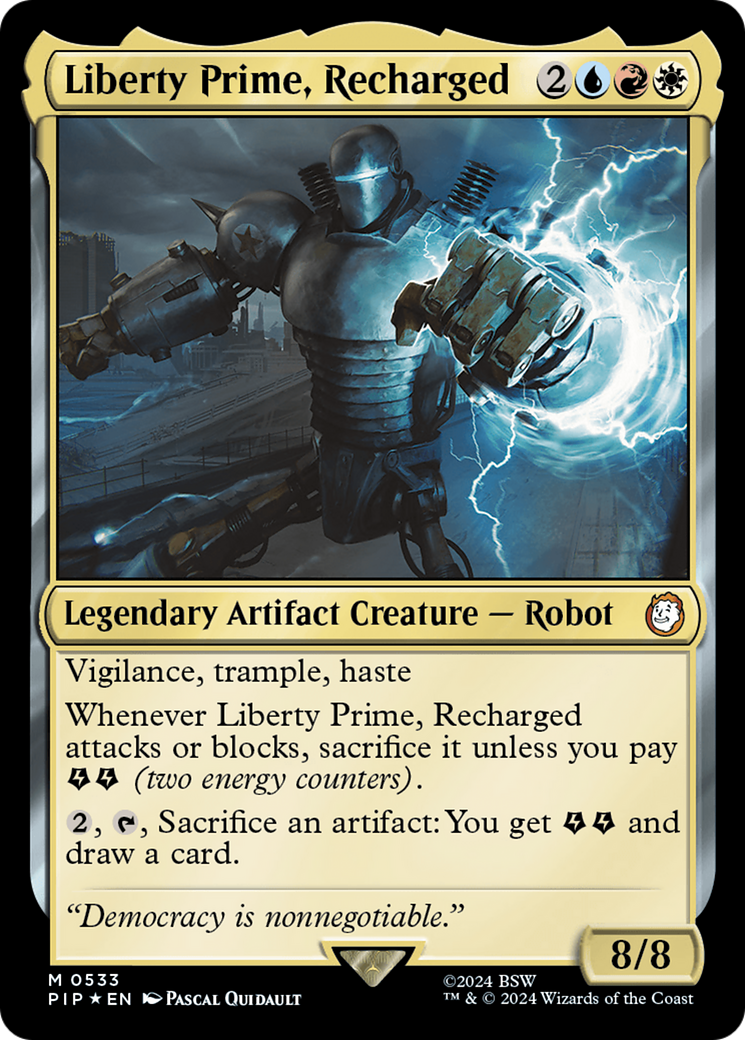 Liberty Prime, Recharged (Surge Foil) [Fallout] | Mega City Incorporated