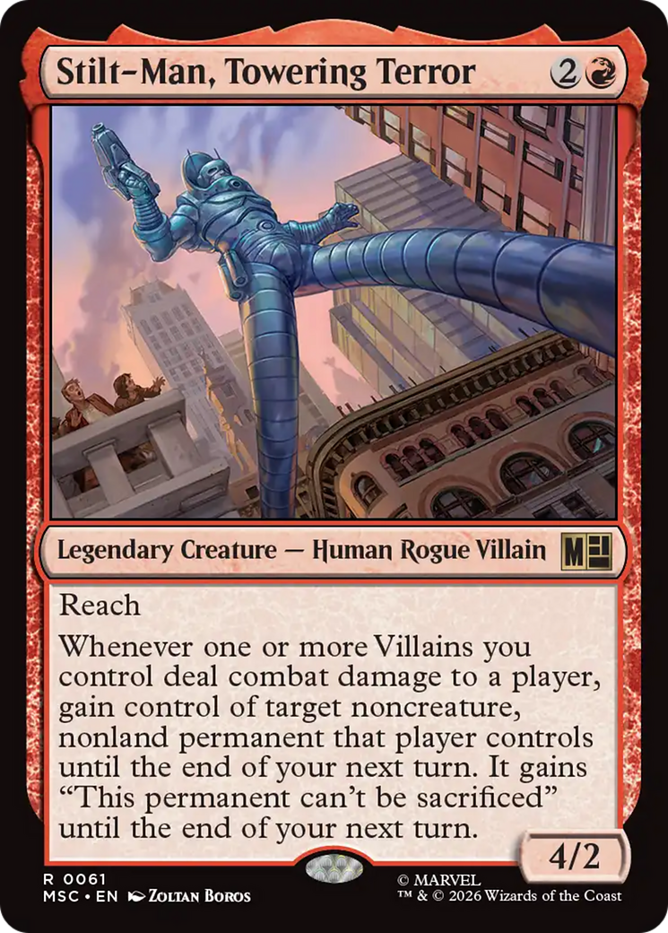 Stilt-Man, Towering Terror (Surge Foil) [Marvel Super Heroes Commander] | Mega City Incorporated