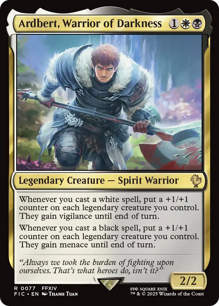 Ardbert, Warrior of Darkness [FINAL FANTASY Commander] | Mega City Incorporated