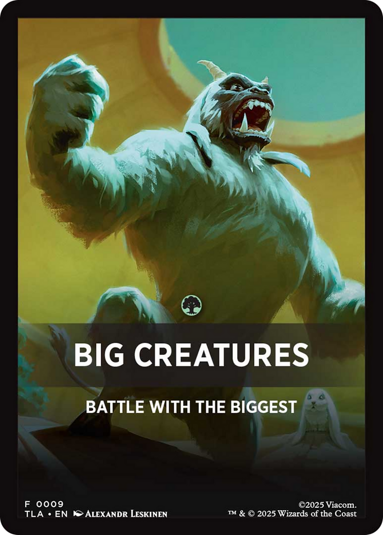 Big Creatures Theme Card [Avatar: The Last Airbender Tokens] | Mega City Incorporated