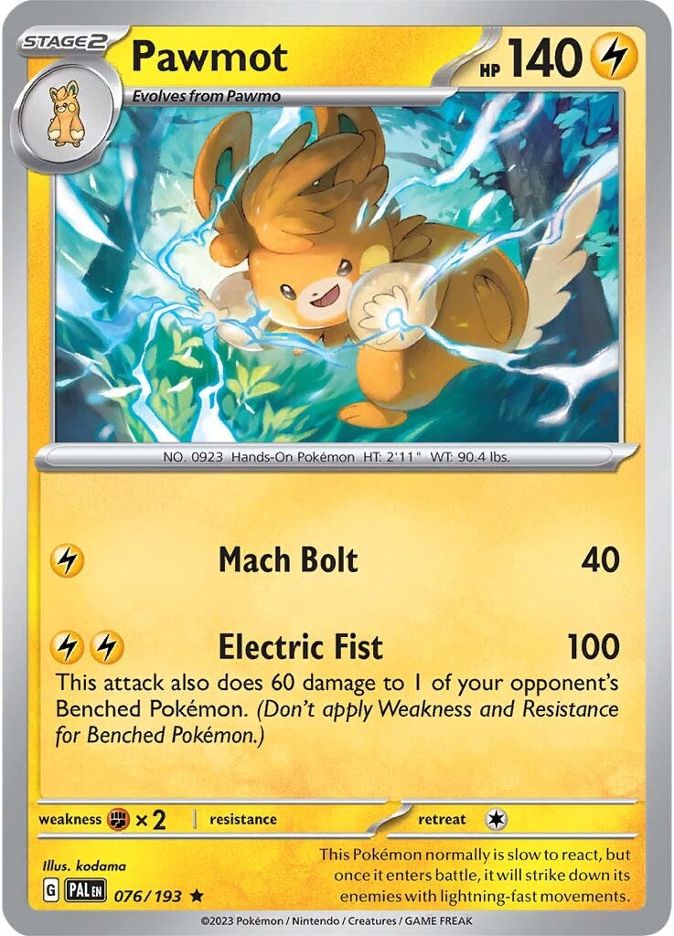 Pawmot (076/193) [Scarlet & Violet: Paldea Evolved] | Mega City Incorporated