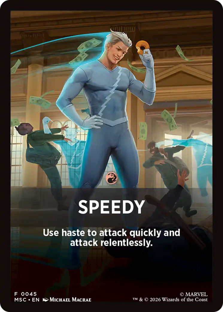 Speedy Theme Card [Marvel Super Heroes Commander] | Mega City Incorporated