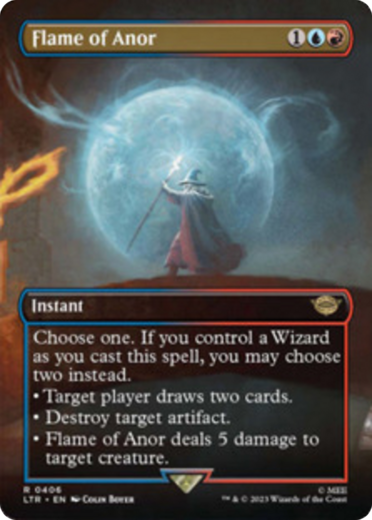 Flame of Anor (Borderless Alternate Art) [The Lord of the Rings: Tales of Middle-Earth] | Mega City Incorporated