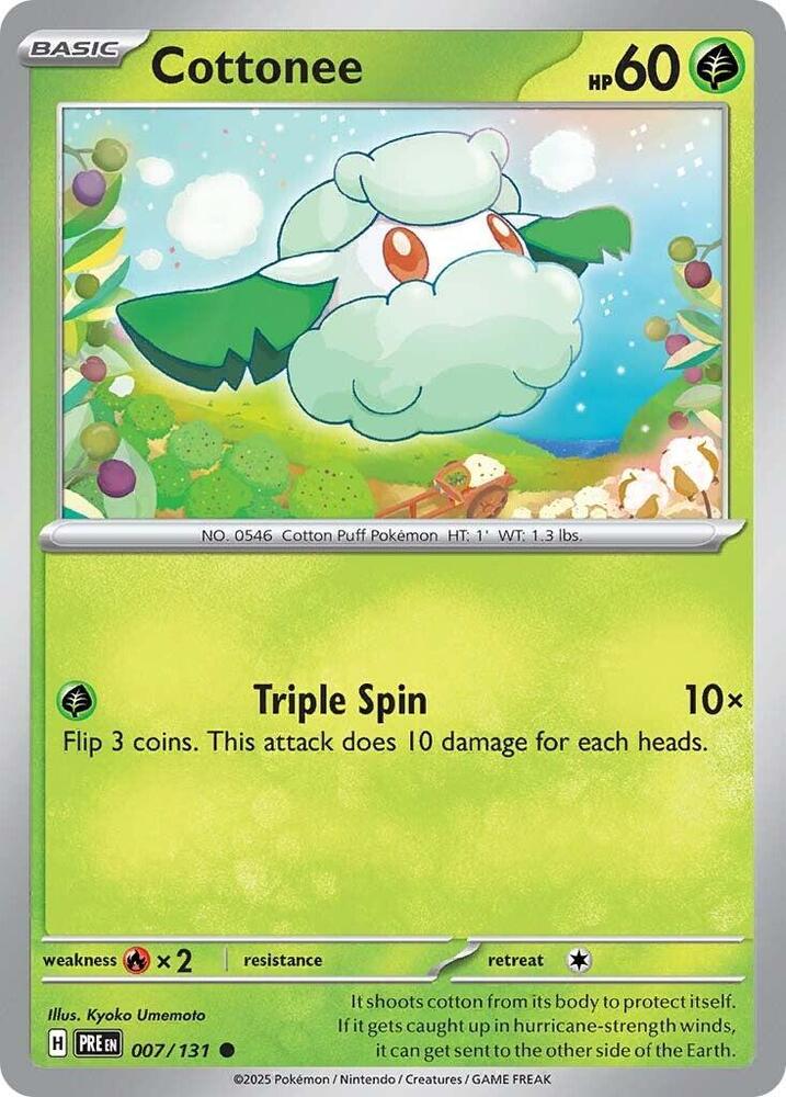 Cottonee (007/131) [Scarlet & Violet: Prismatic Evolutions] | Mega City Incorporated