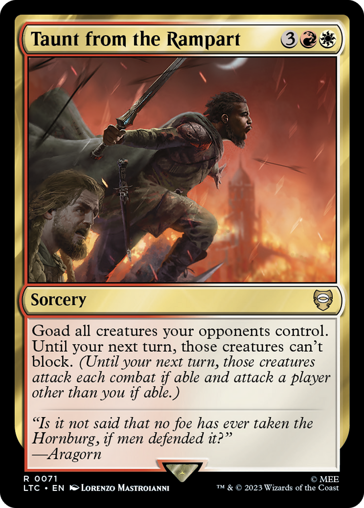 Taunt from the Rampart [The Lord of the Rings: Tales of Middle-Earth Commander] | Mega City Incorporated