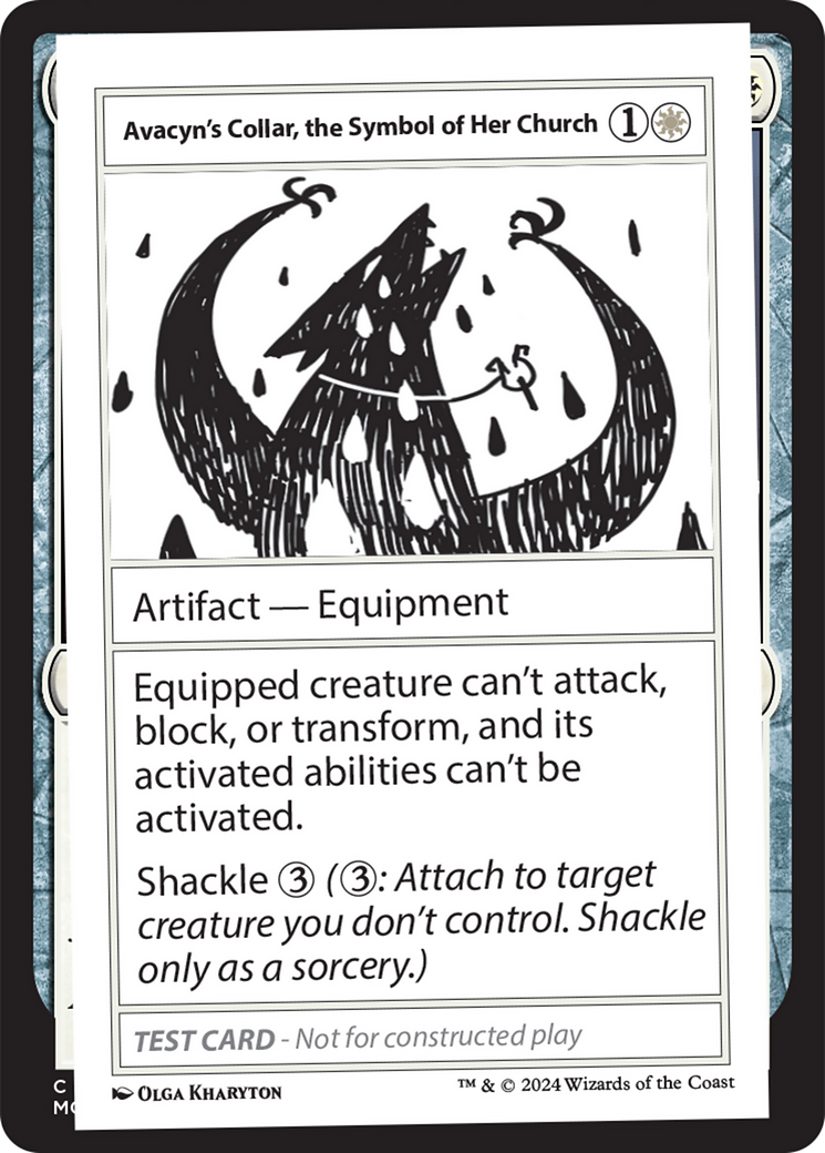 Avacyn's Collar, the Symbol of Her Church [Mystery Booster 2 Playtest Cards] | Mega City Incorporated