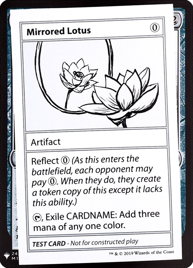 Mirrored Lotus [Mystery Booster Playtest Cards] | Mega City Incorporated