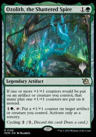 Ozolith, the Shattered Spire (Promo Pack) [March of the Machine Promos] | Mega City Incorporated