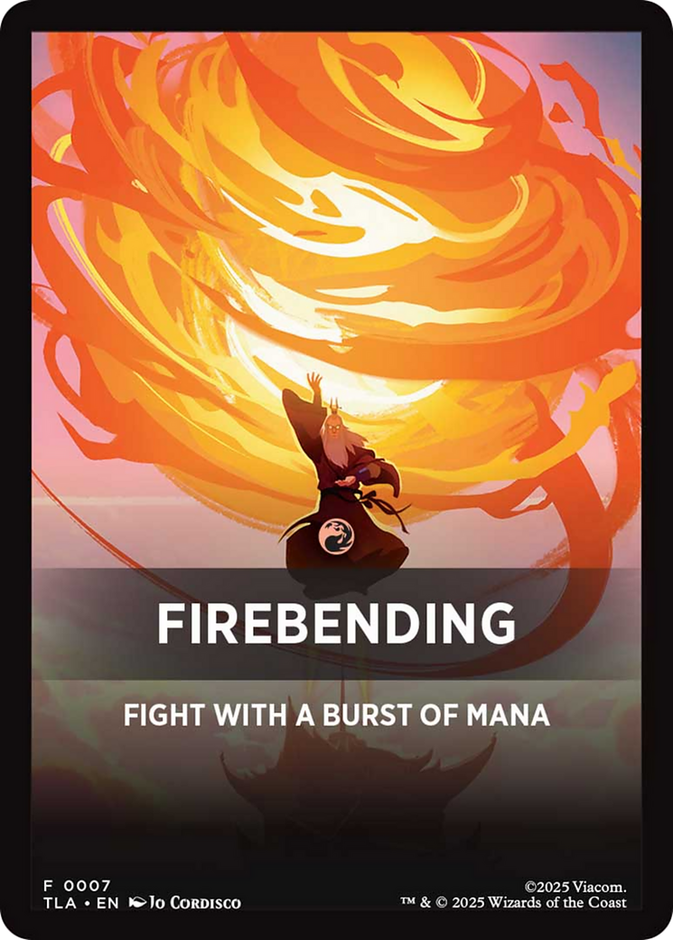 Firebending Theme Card (0007) [Avatar: The Last Airbender Tokens] | Mega City Incorporated