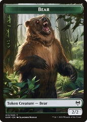 Human Warrior // Bear Double-Sided Token [Kaldheim Tokens] | Mega City Incorporated