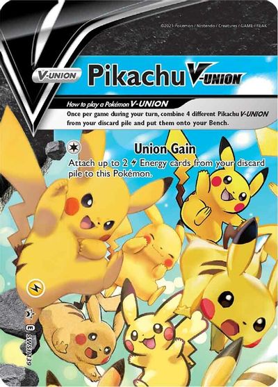 Pikachu V-UNION (SWSH139) (Celebrations) [Sword & Shield: Black Star Promos] | Mega City Incorporated