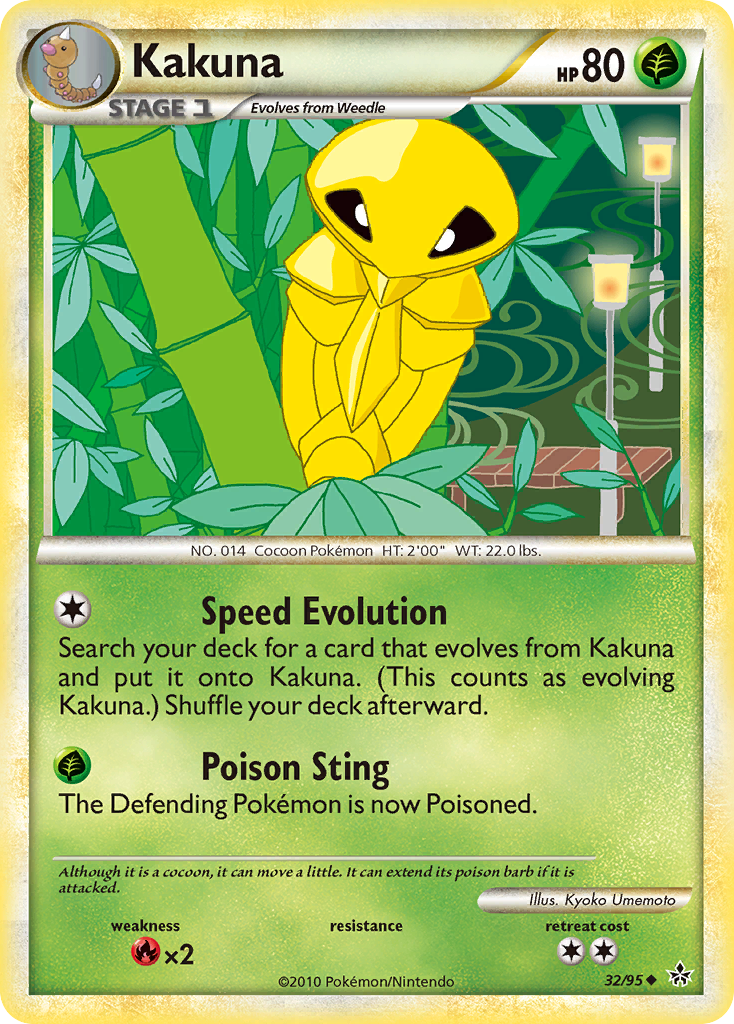 Kakuna (32/95) [HeartGold & SoulSilver: Unleashed] | Mega City Incorporated