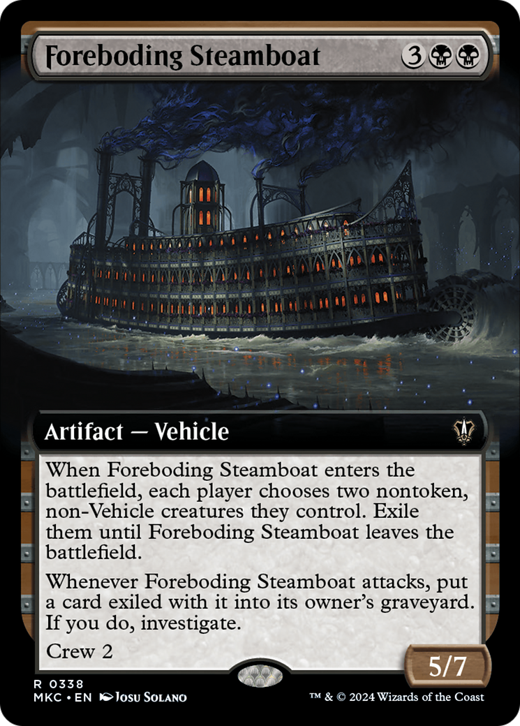 Foreboding Steamboat (Extended Art) [Murders at Karlov Manor Commander] | Mega City Incorporated