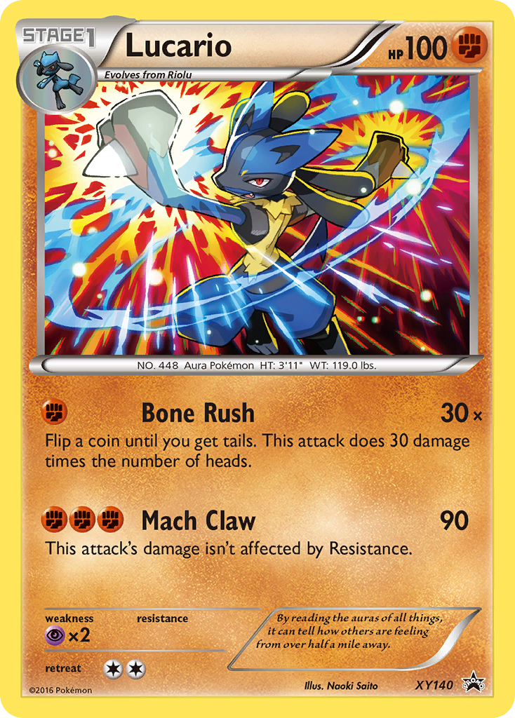 Lucario (XY140) [XY: Black Star Promos] | Mega City Incorporated