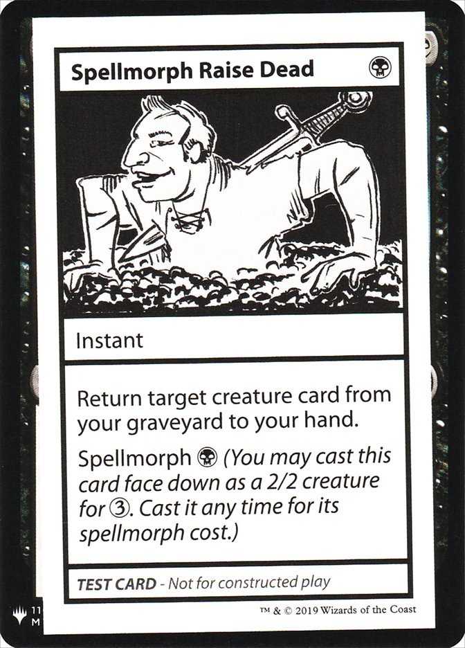 Spellmorph Raise Dead [Mystery Booster Playtest Cards] | Mega City Incorporated