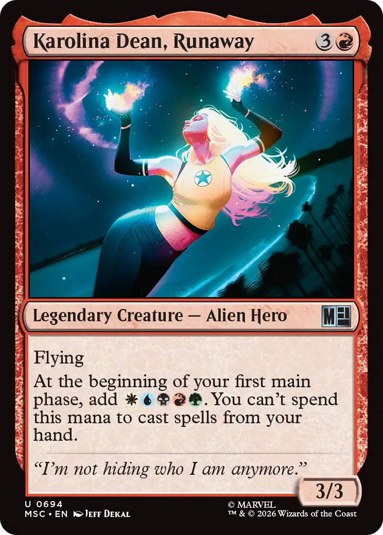 Karolina Dean, Runaway [Marvel Super Heroes Commander] | Mega City Incorporated