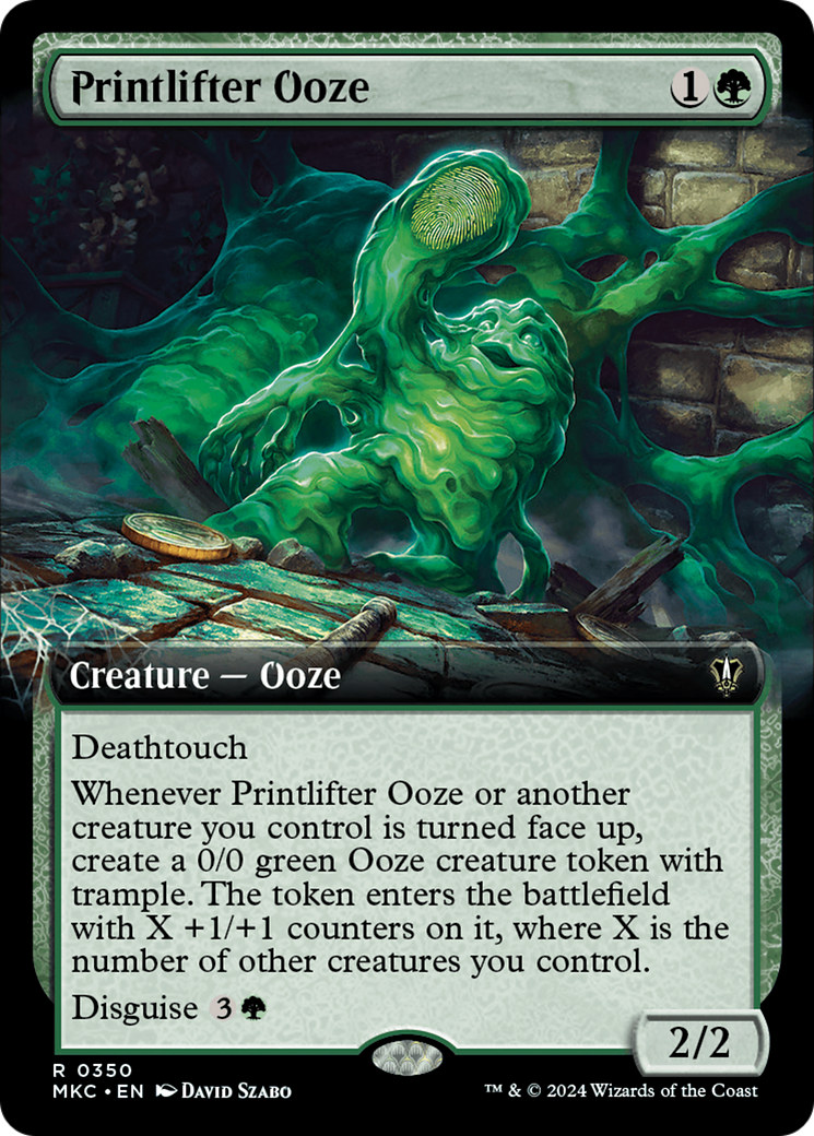 Printlifter Ooze (Extended Art) [Murders at Karlov Manor Commander] | Mega City Incorporated