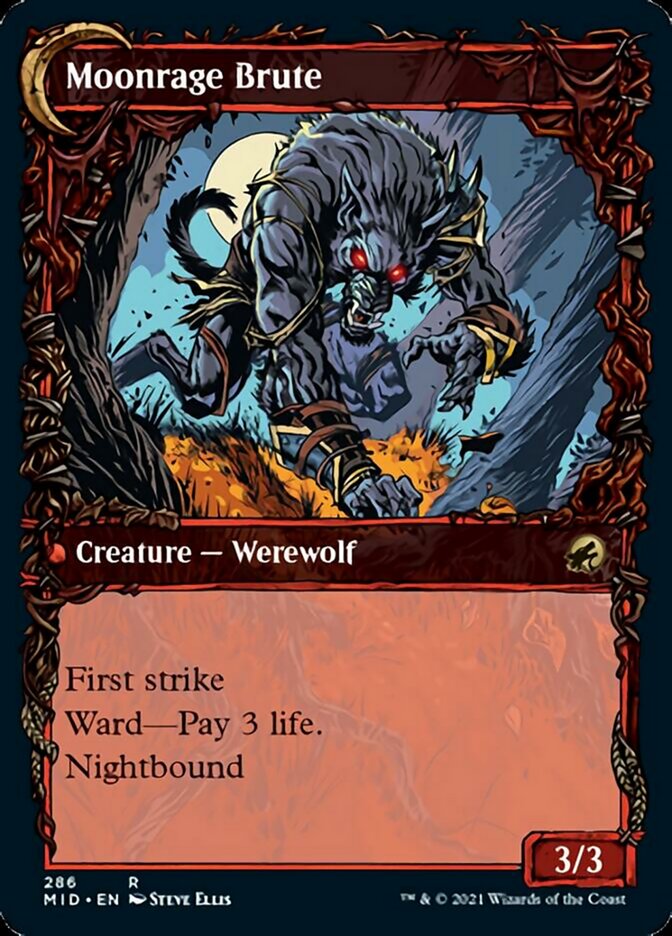 Brutal Cathar // Moonrage Brute (Showcase Equinox) [Innistrad: Midnight Hunt] | Mega City Incorporated