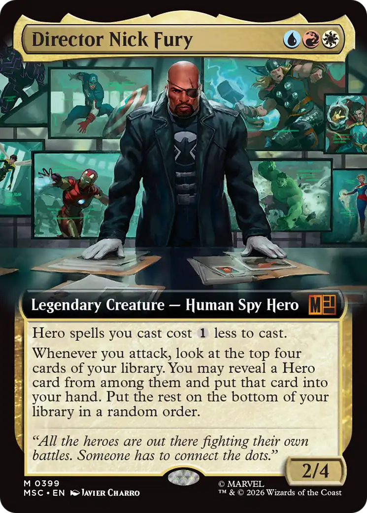 Director Nick Fury (Extended Art) [Marvel Super Heroes Commander] | Mega City Incorporated