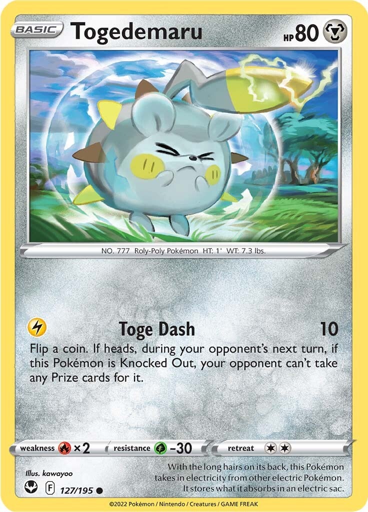 Togedemaru (127/195) [Sword & Shield: Silver Tempest] | Mega City Incorporated