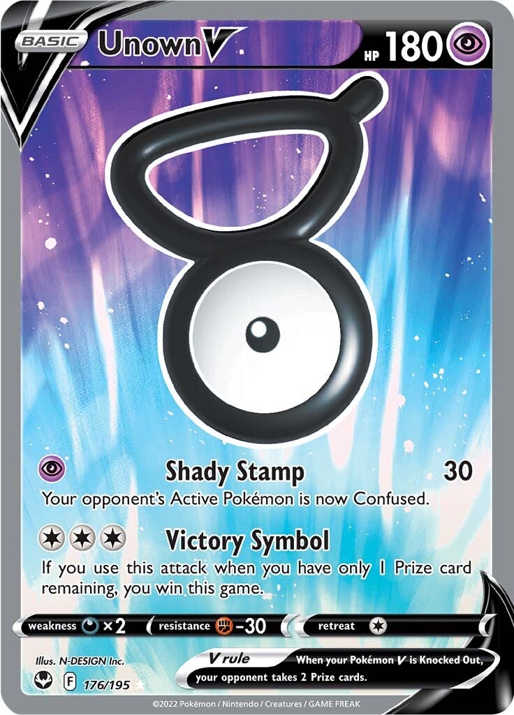 Unown V (176/195) [Sword & Shield: Silver Tempest] | Mega City Incorporated