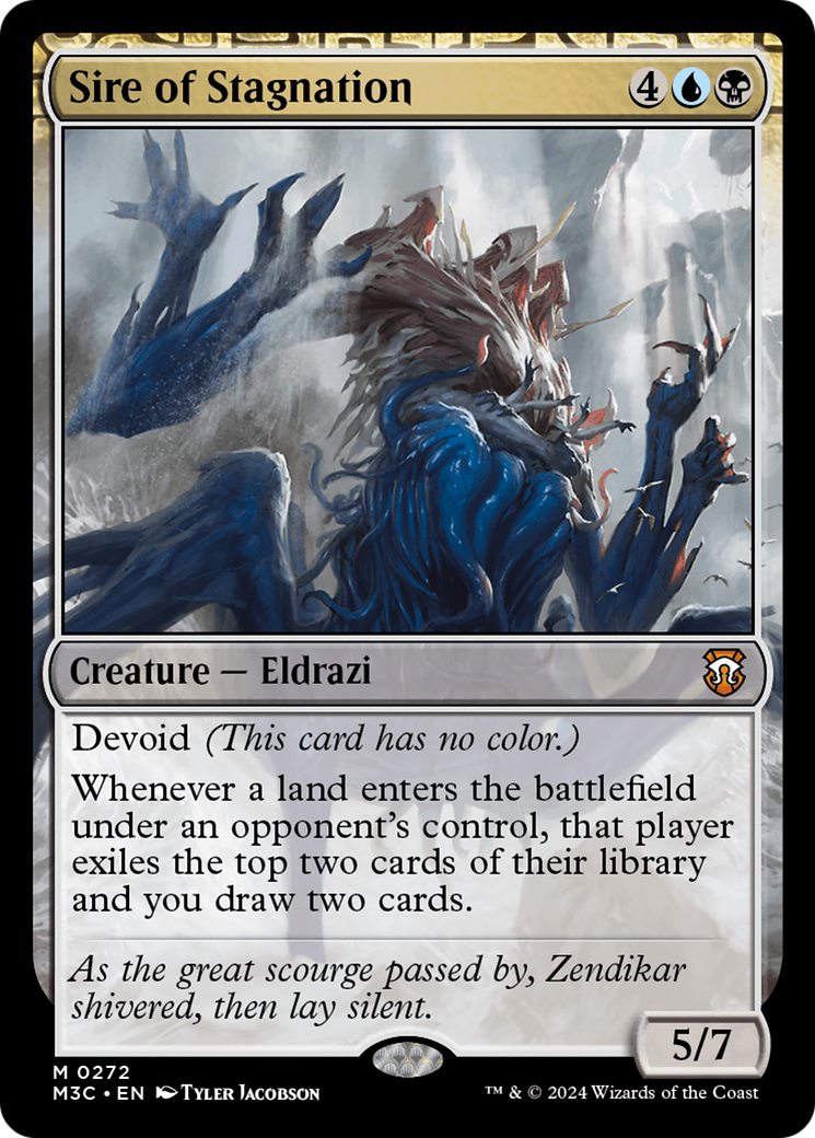 Sire of Stagnation (Ripple Foil) [Modern Horizons 3 Commander] | Mega City Incorporated