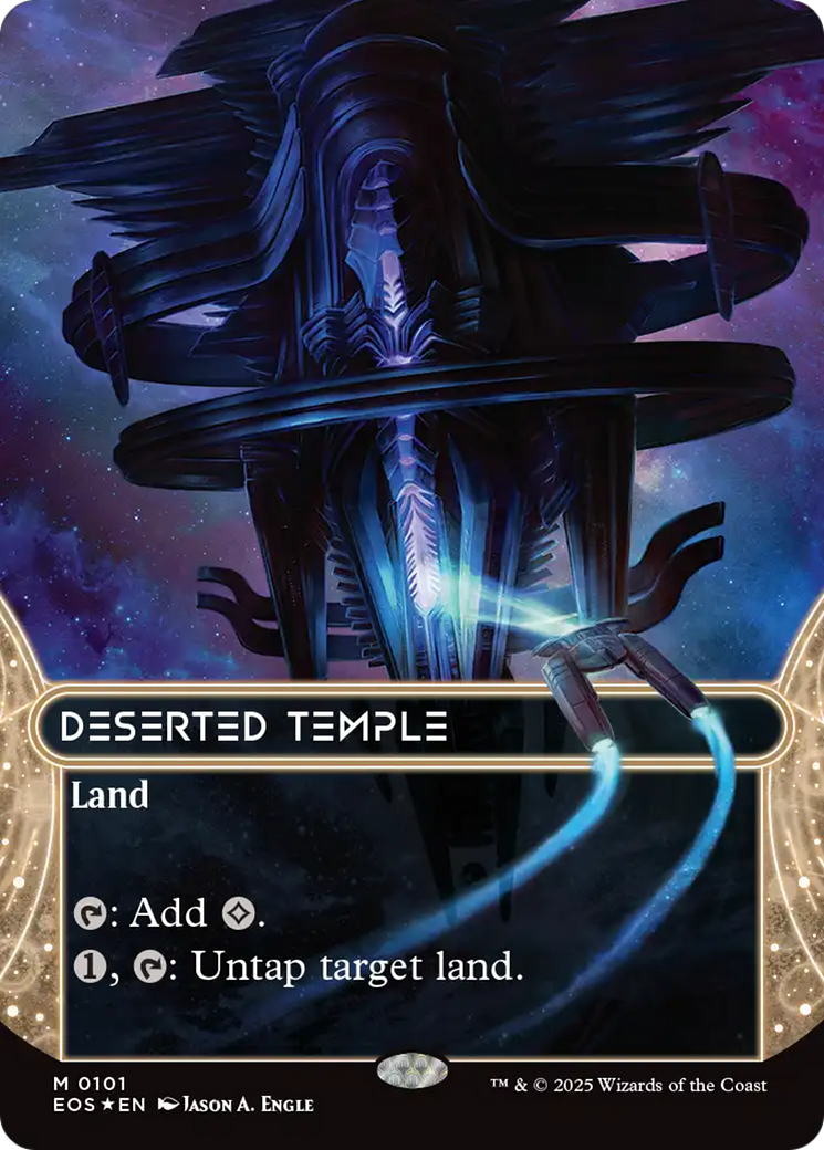 Deserted Temple (0101) (Borderless) (Galaxy Foil) [Edge of Eternities: Stellar Sights] | Mega City Incorporated