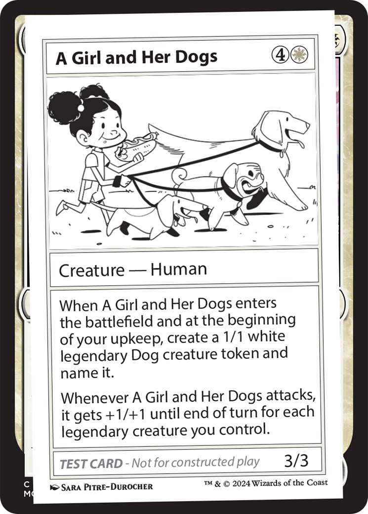 A Girl and Her Dogs [Mystery Booster 2 Playtest Cards] | Mega City Incorporated