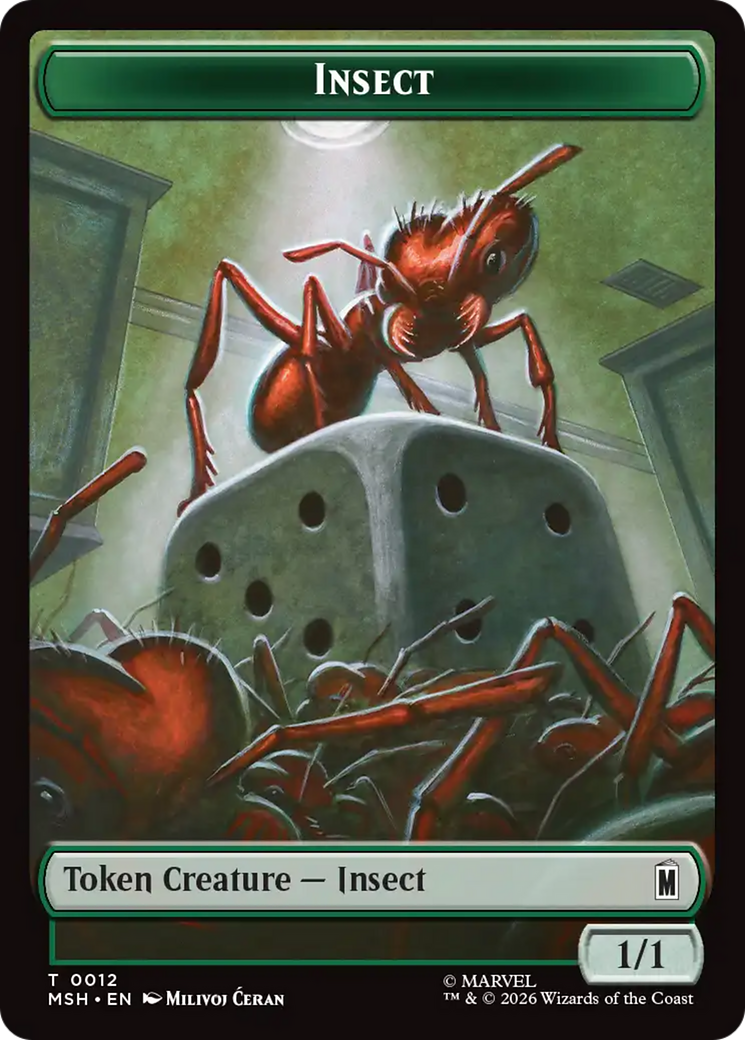 Soldier // Insect Double-Sided Token [Marvel Super Heroes Tokens] | Mega City Incorporated