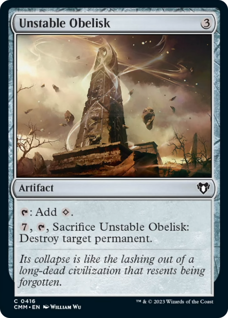 Unstable Obelisk [Commander Masters] | Mega City Incorporated