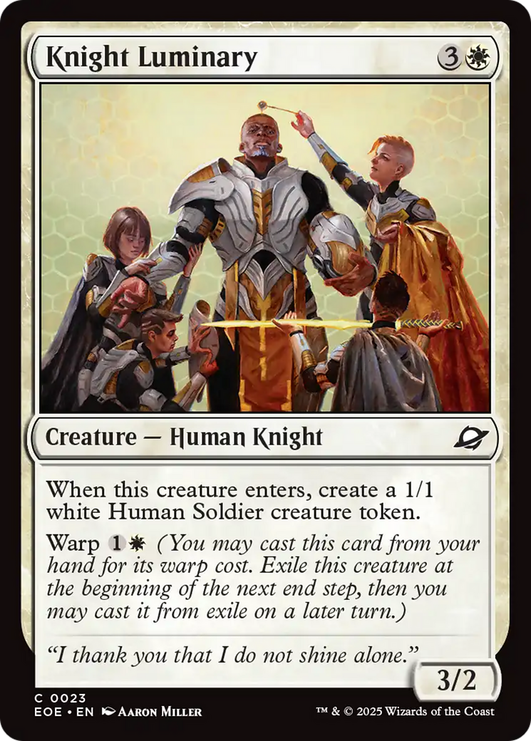 Knight Luminary [Edge of Eternities] | Mega City Incorporated