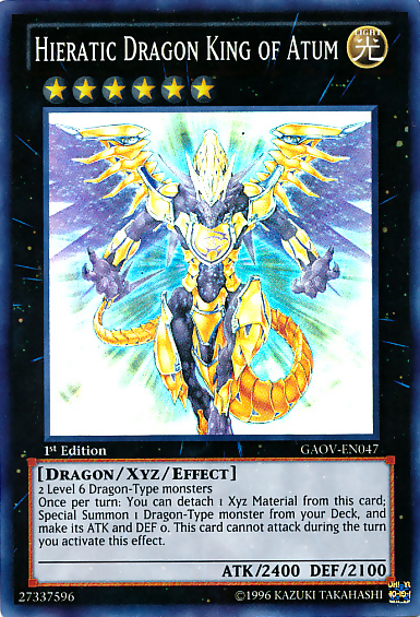 Hieratic Dragon King of Atum [GAOV-EN047] Super Rare | Mega City Incorporated