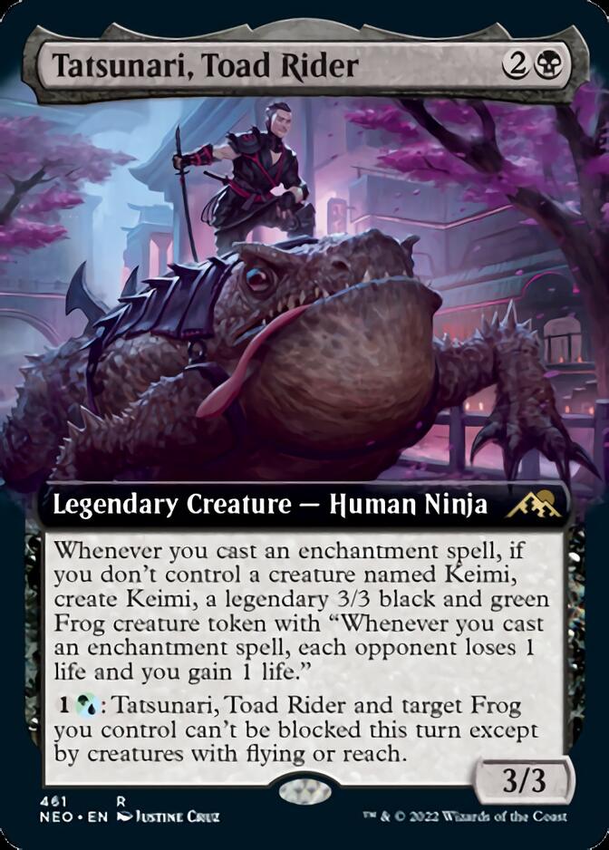 Tatsunari, Toad Rider (Extended Art) [Kamigawa: Neon Dynasty] | Mega City Incorporated