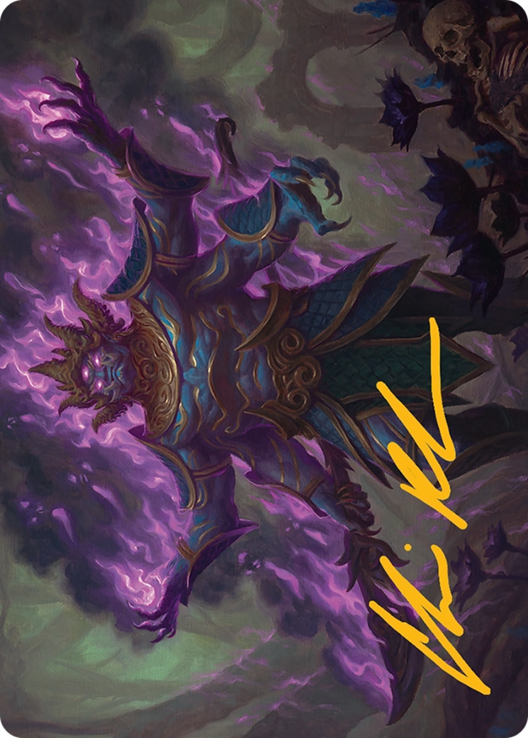 Rot-Curse Rakshasa Art Card (13/54) [Tarkir: Dragonstorm Art Series] | Mega City Incorporated