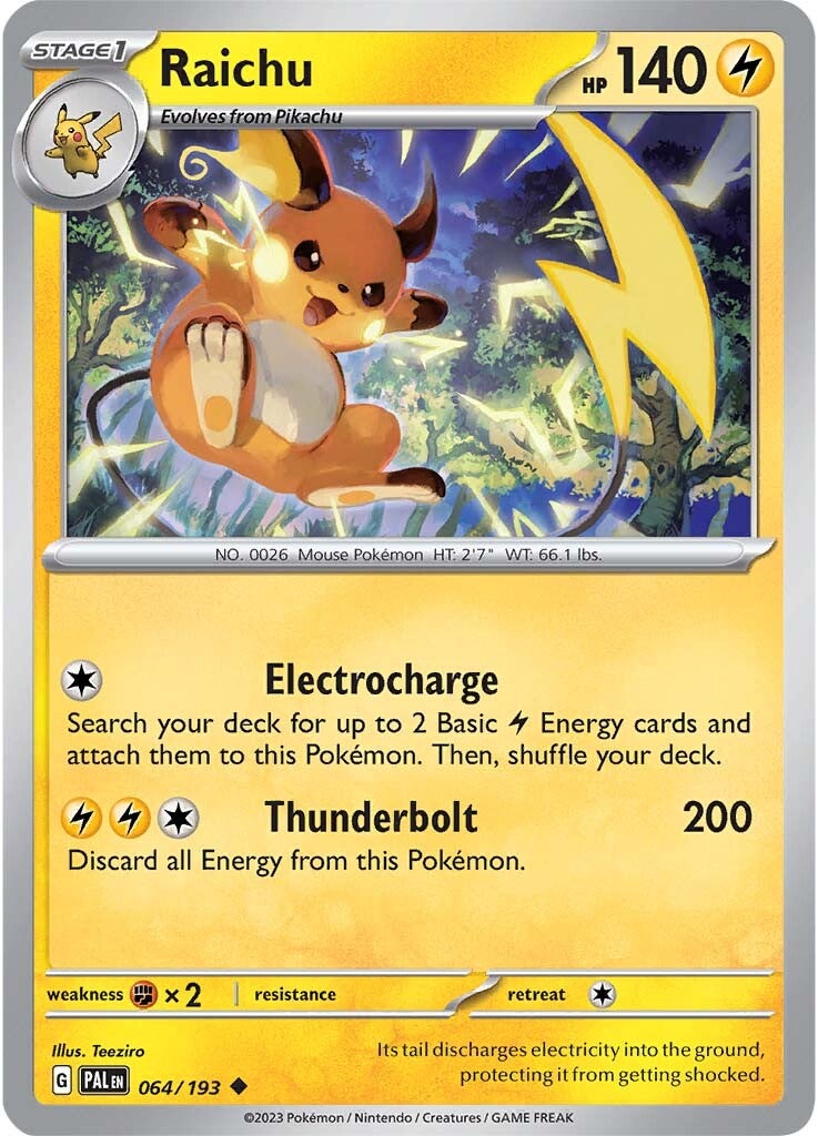 Raichu (064/193) [Scarlet & Violet: Paldea Evolved] | Mega City Incorporated