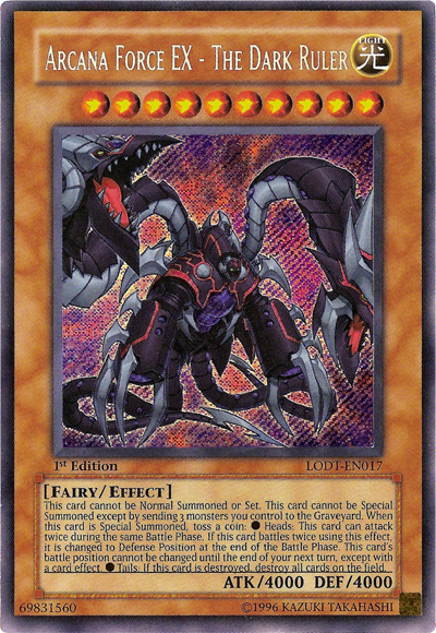 Arcana Force EX - The Dark Ruler [LODT-EN017] Secret Rare | Mega City Incorporated