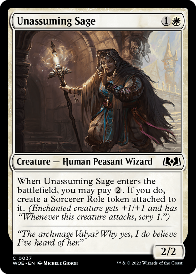 Unassuming Sage [Wilds of Eldraine] | Mega City Incorporated