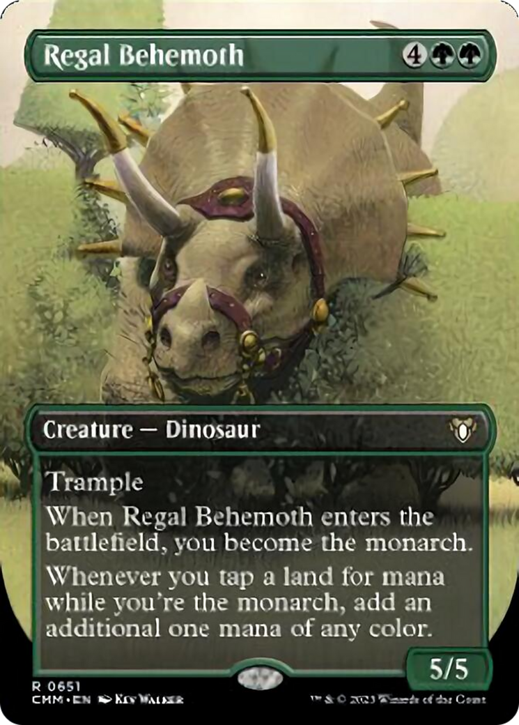 Regal Behemoth (Borderless Alternate Art) [Commander Masters] | Mega City Incorporated