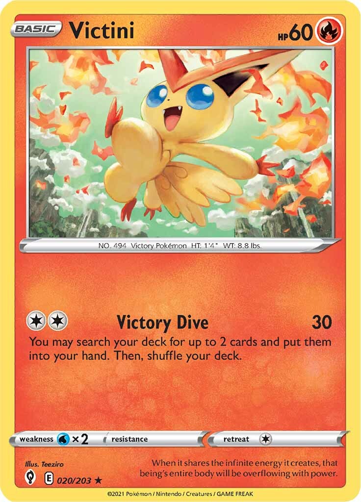 Victini (020/203) [Sword & Shield: Evolving Skies] | Mega City Incorporated